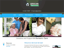 Tablet Screenshot of gerocareservices.com